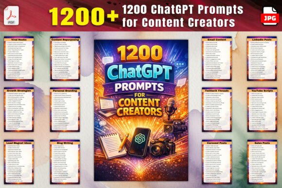 1200 ChatGPT Prompts for Content Creator: A Strategic Resource for Modern Creators