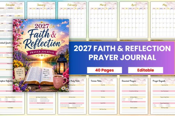 2027 Faith Reflection Prayer Journal