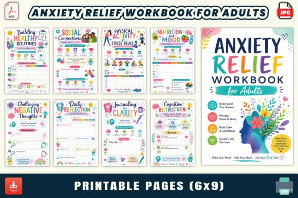 Anxiety Relief Workbook for Adults: A Practical Guide to Emotional Wellness