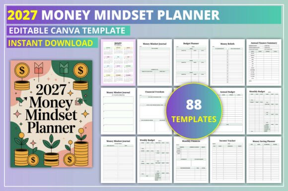 Editable 2027 Money Mindset Planner