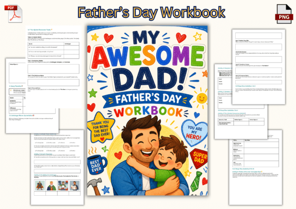Father’s Day Workbook: A Creative Way to Celebrate Dads with Kids