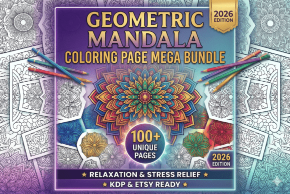 Geometric Mandala Coloring Pages 2026