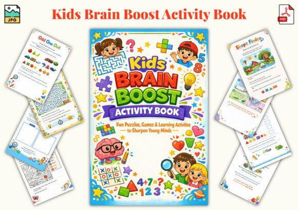 Kids Brain Boost Activity Book