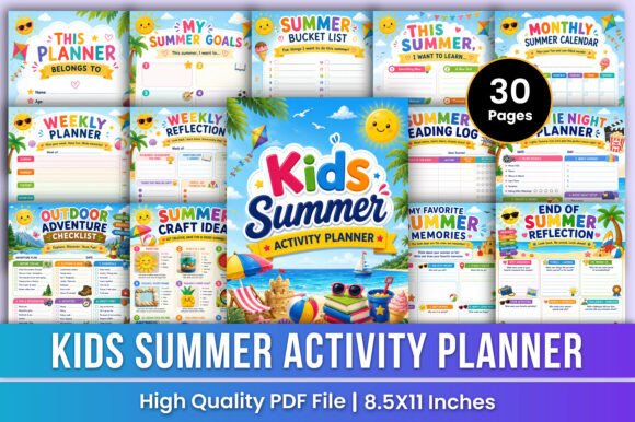 Kids Summer Planner Fun Activities