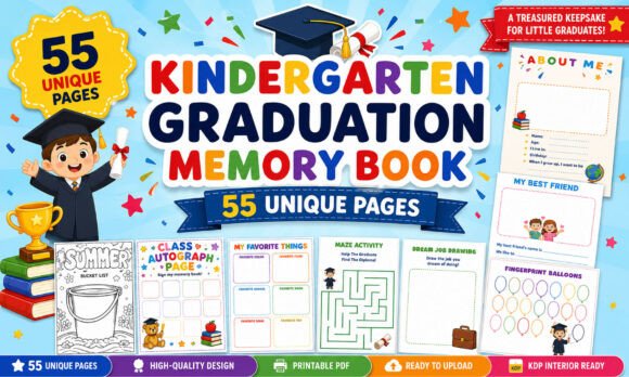 Kindergarten Graduation Memory Book-KDP: A Meaningful Keepsake for Little Graduates