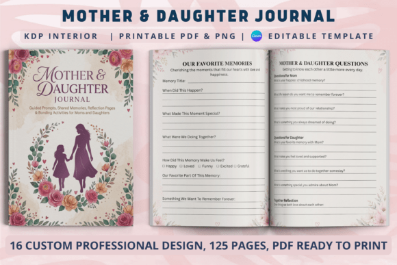 Mother Daughter Journal for Bonding and Reflection