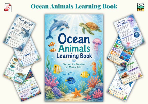 Ocean Animals Learning Book: A Comprehensive Educational Resource for Young Explorers