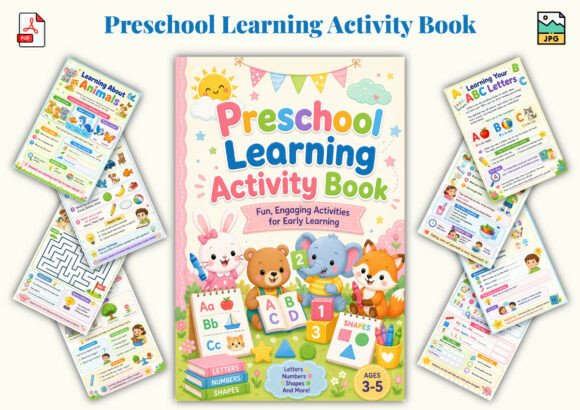 Preschool Learning Activity Book