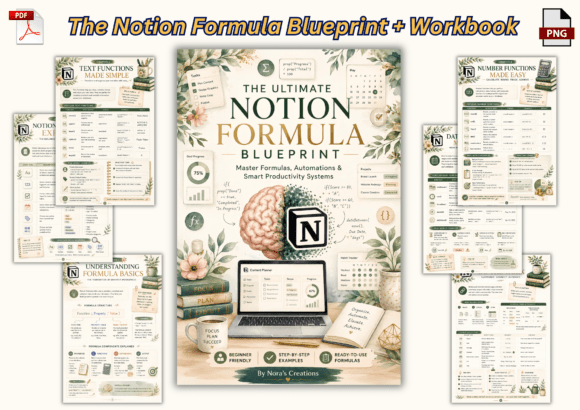 The Notion Formula Blueprint Workbook: A Strategic Guide to Building Smarter Workflows