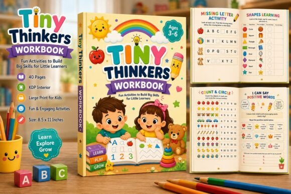 Tiny Thinkers Workbook for Kids: A Screen-Free Way to Build Early Learning Skills
